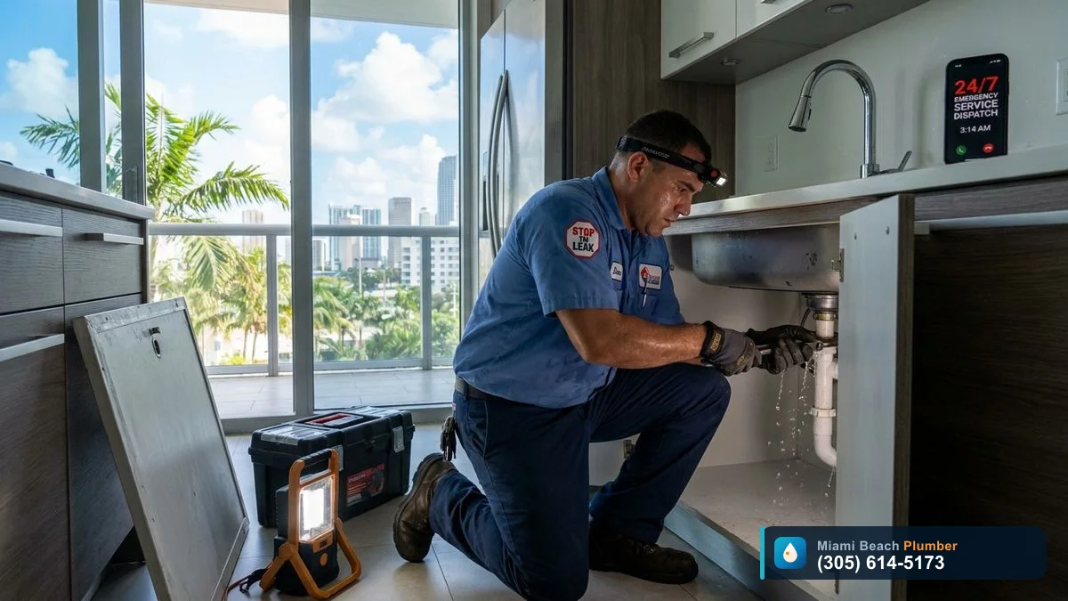 24/7 Emergency Plumbing & AC Service, Plumbing in Miami by Miami Beach Plumber, call (305) 614-5173
